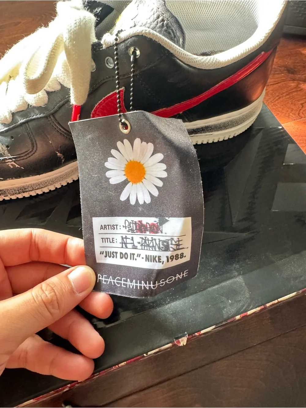 Nike Air Force 1 Low G-Dragon PEACEMINUSONE Para-Noise Black White AQ3692-001